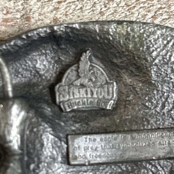 1990 Siskiyou American Bald Eagle Belt Buckle Vintage Y2K American Patriotic - Picture 6 of 8
